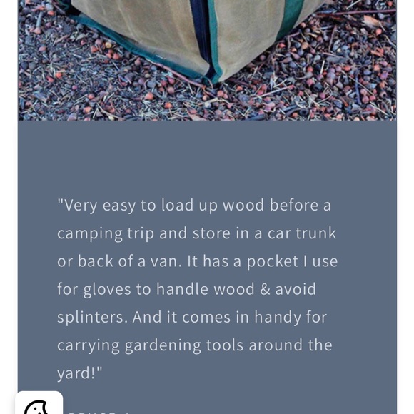 HINTERHILL 2 In 1 Firewood/All Purpose Waxed Canvas Bag NWT - Picture 13 of 14